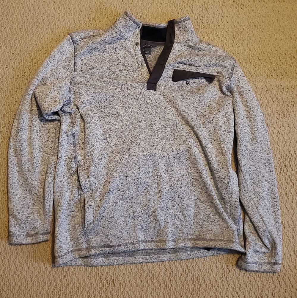 Eddie Bauer Men's Gray Sweater
